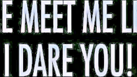 I Dare You! Provocative text overlay on adult video thumbnail with Sara Jay and Monica