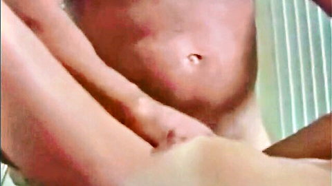 Petite blonde takes two hard cocks in mouth and facial cumshot closeup