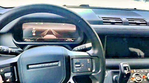 Blurry luxury car dashboard view in deceptive pickup sex scene