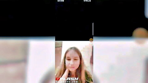 Shocked young woman reacts to IG dickflash surprise