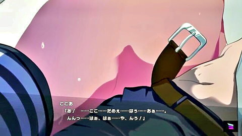 Anime girl Kokoa from Magica2019 Evo in pink-themed belt scene