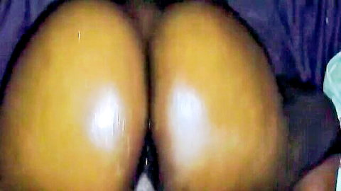 Ebony bubble ass getting fucked by big black cock from behind