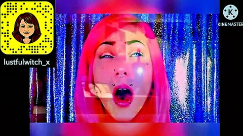 Seductive pink-haired model with open mouth and cloudy eyes in trusted spun pose