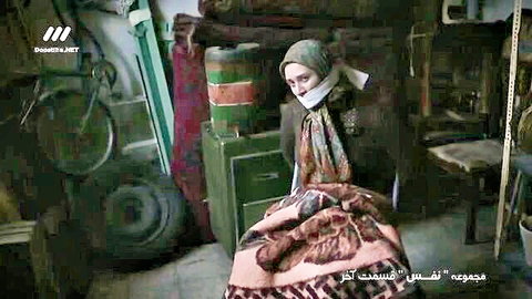 Iranian woman in hijab gagged in BDSM bondage scene