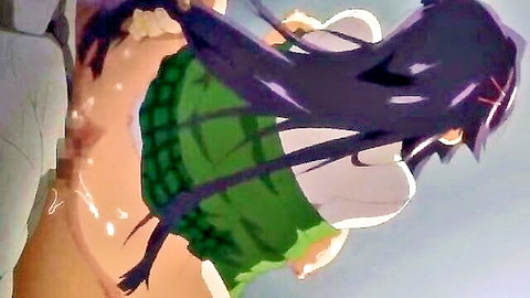 Chizuru-chan rear view in lifted school skirt hentai, fluids on thighs
