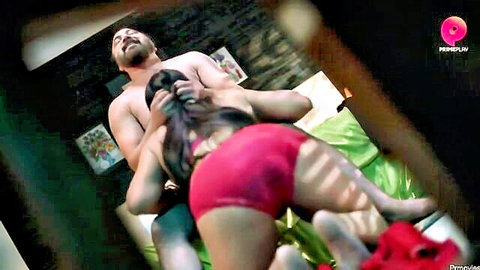 Indian MILF in red panties rides man reverse cowgirl in Sautele S1E2