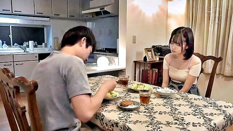 Maika Hiizumi in casual dinner scene with partner, JAV softcore