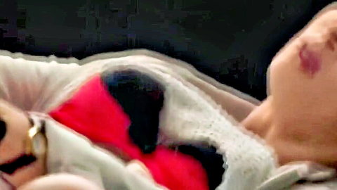 Japanese JAV teacher lying seductively in morning scene 1