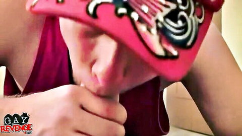 Landon Voss POV blowjob on Dylan Drive in redneck cowboy hat gay porn