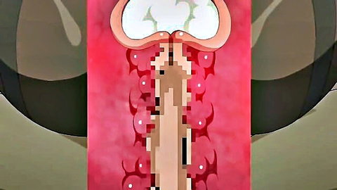 Hentai teacher deepthroating erect penis in explicit oral scene