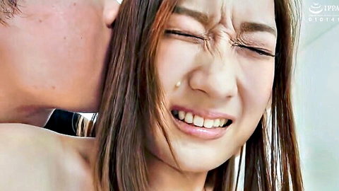 Chinami Matsukawa ecstasy face neck kiss JAV amateur wife scene