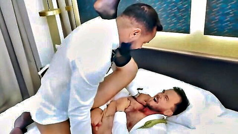 Sir Peter topping Franky Fox in intense gay anal sex scene
