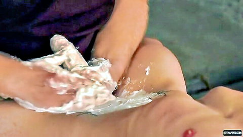 Jesse Evans submits to Sebastian Kane in gay twink daddy domination