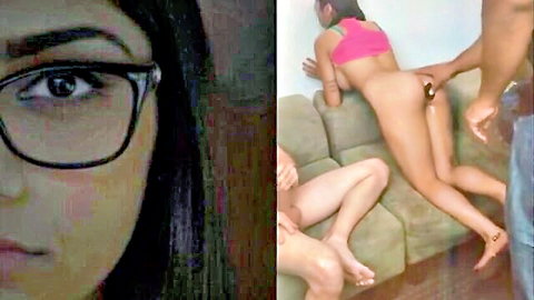 Mia Khalifa bent over for intense anal penetration by muscular man