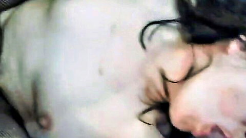 Asian woman moaning in ecstasy with eyes closed and mouth open during intense fuck