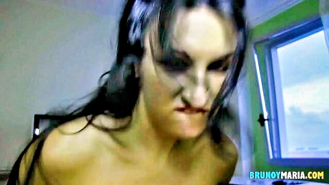 Susy Gala goddess face, big tits, perfect body, intense close-up pose