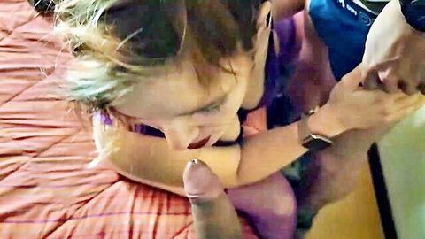 Blonde woman in hard threesome, penetrated by soldier while boyfriend watches