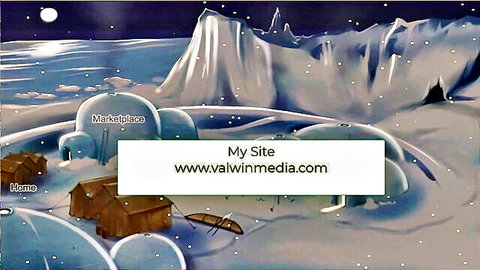 Snowy igloo village scene from 4 Elements Trainer Book 1 Slav big boob sex adventure