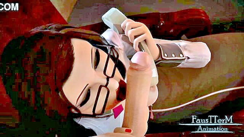 Bioshock Elizabeth cosplay blowjob on penis-shaped phone with cum in mouth