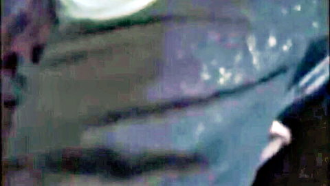 Blurry submissive slave deepthroats thick white dildo in rough BDSM scene