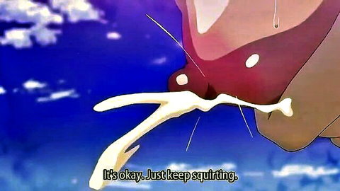 Hentai anime girl squirting intensely in Meikoku Gakuen scene