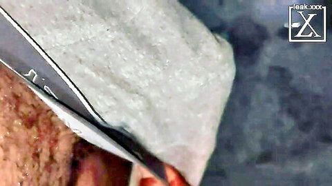 Close-up of thick bouncing dick leaking precum in hand