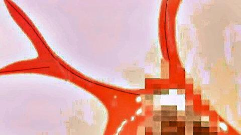 Abstract hentai close-up of red veins and melty pink flesh in Yamitsuki Mura: Melty Limit 1
