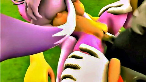 Sonic hentai group sex scene with anthropomorphic characters unloading on pink fox girl
