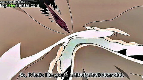 Busty hentai girl squirting from intense anal penetration
