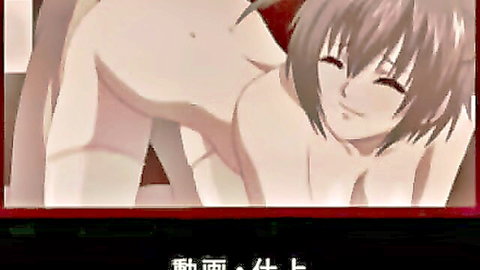 Green-haired anime hentai girl nude bent over showing ass and pussy