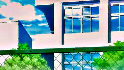 Bonyuu-chan Wa Dashitai Episode 4 hentai school exterior scene