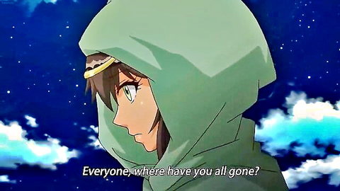 Lonely hentai girl in green hood with brown hair and green eyes seeking friends