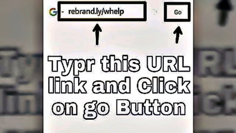Screenshot of Google search bar with URL rebrand.ly/whlp and instructions to type and click go