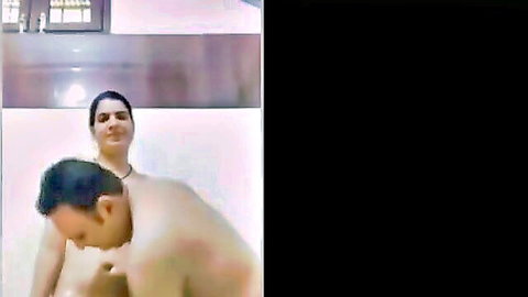 Indian boss fucks curvy secretary in steamy bathroom encounter