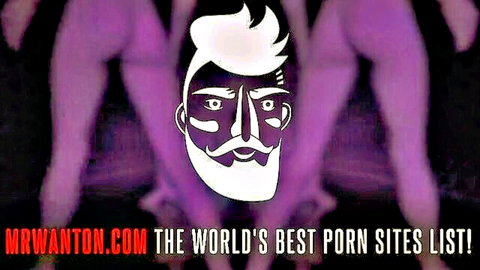 MrWanton.com banner: stylized bearded man on purple background, best porn sites list