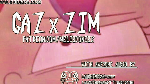 Gaz x Zim creampie animated fan art drawing by MelieConieK