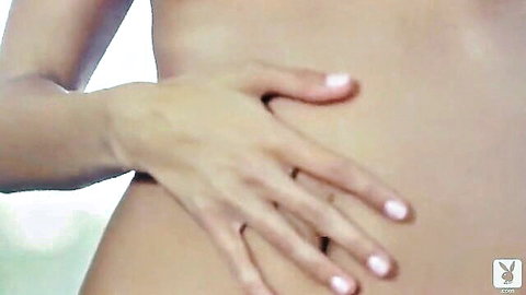 Shelby Chesnes bare nude side pose with hand on hip