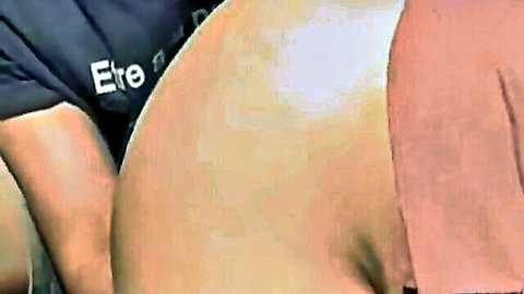 Obese Asian mature wife exposing big ass in doggy style
