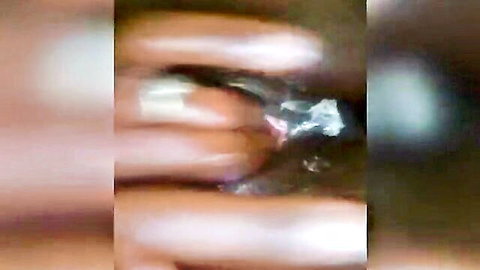 Amateur solo masturbation with toy, wet pussy close-up to cum