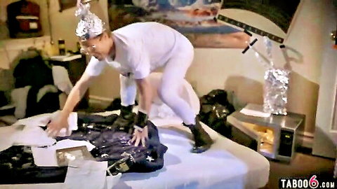 Cherie DeVille's futuristic MILF in alien costume sci-fi porn scene
