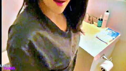 Mandy Flores seductive bathroom tease, best mom fantasy