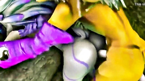 Kindred in steamy fantasy anal encounter with wolf companion