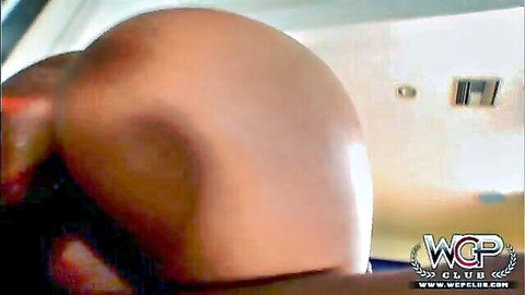 Brianna's juicy white ass close-up in pumping scene