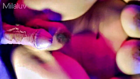 Milaluv close-up pussy fuck with cum inside and outside her meaty tight pussy