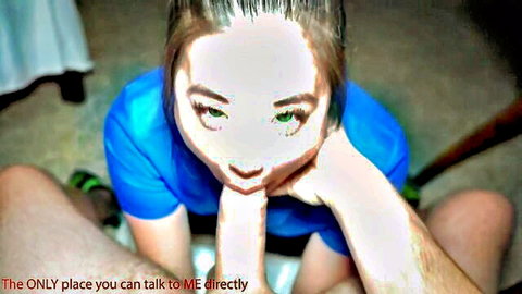 Andy Savage green-eyed Asian nurse deepthroat POV blowjob close-up