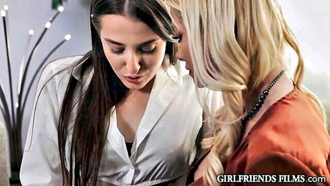 Serene Siren and Aubree Valentine in intimate lesbian stepmom talk