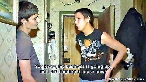 Teena Lipoldino in casual talk scene, young men discussing business, Young Libertines