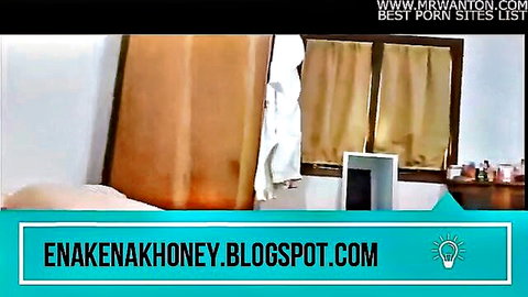 Empty Indonesian bedroom setup for amateur adult action