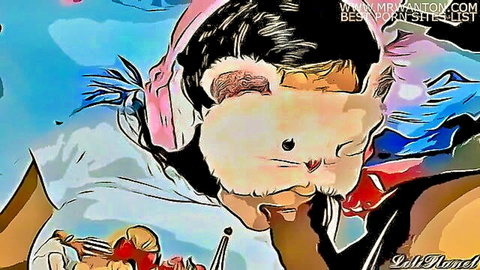 Cartoon thumbnail of innocent sleeping niece with cat mask, perverted uncle fantasy part 1