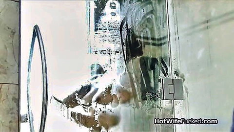 Tina the hotwife screwed hard in steamy shower